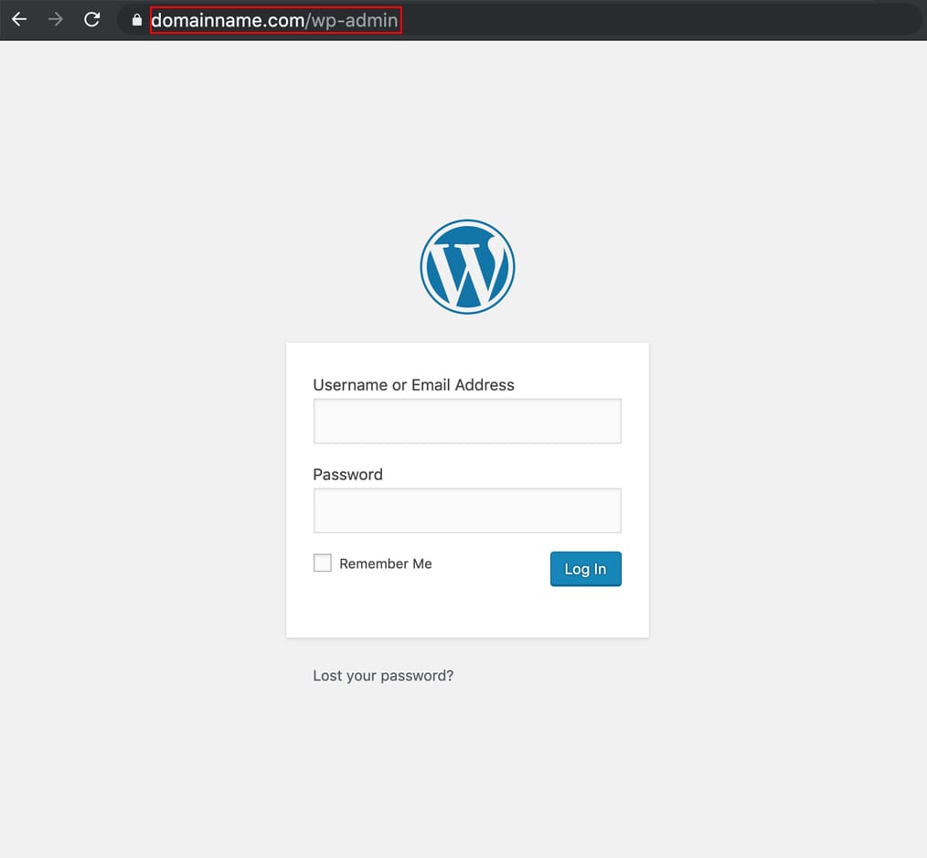 whats my wordpress login url