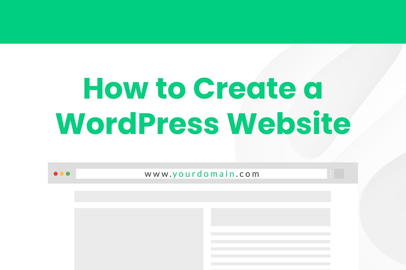 create a WordPress website